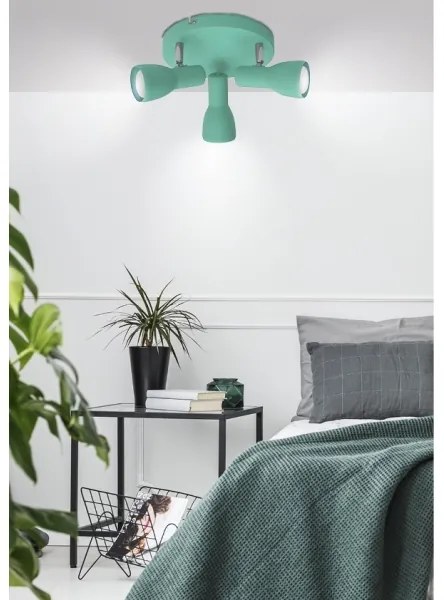 Spotlámpa PICARDO 3xE14/40W/230V türkiz