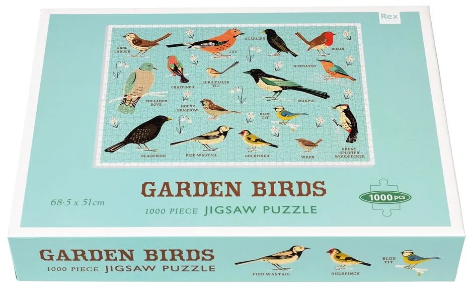 Puzzle (darabszám 1000) Garden Birds – Rex London