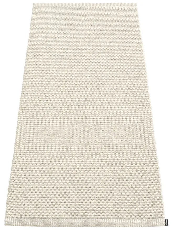 Krémszínű kültéri-beltéri futószőnyeg 60x150 cm Mono Linen Vanilla – Pappelina