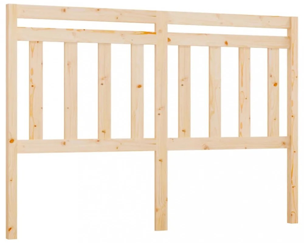 tömör fenyőfa ágy fejtámla 146 x 4 x 100 cm