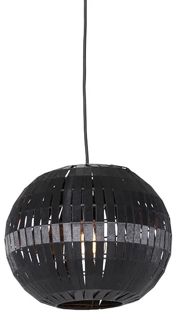 Modern függőlámpa fekete 30 cm - Zoë