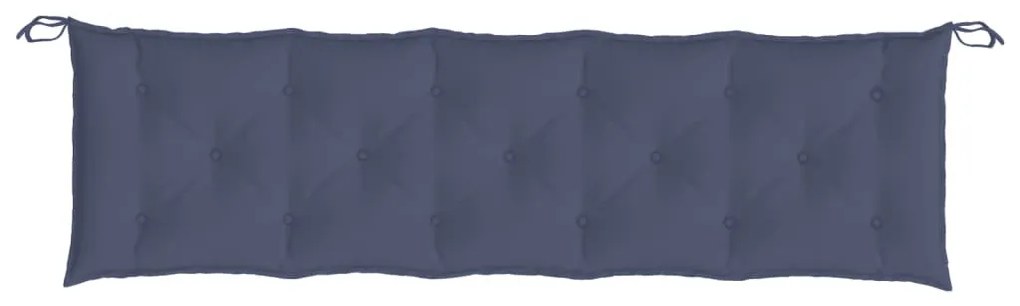 2 db tengerészkék oxford szövet kerti padpárna 180 x 50 x 7 cm