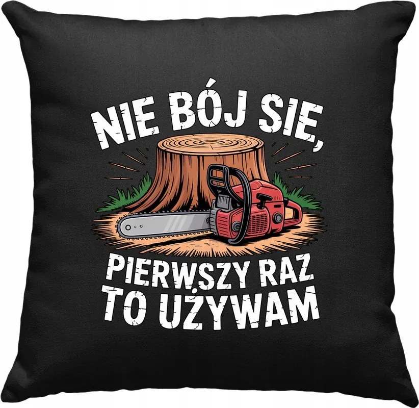 Erdőfűrész párna Ne félj 6 Fekete