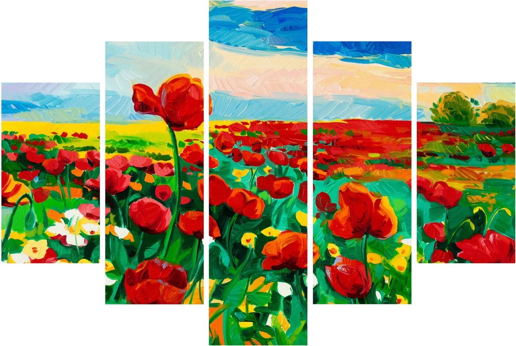 Kép egy mező mákkal (150x105 cm)