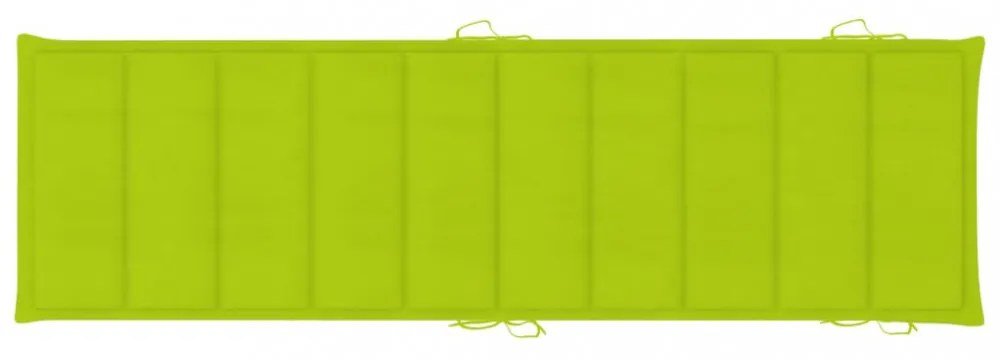 élénkzöld oxford szövet napozóágy párna 186 x 58 x 3 cm
