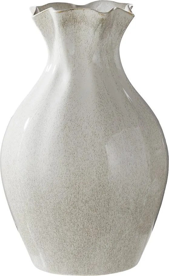 SELINA kerámia váza 35 cm, fehér