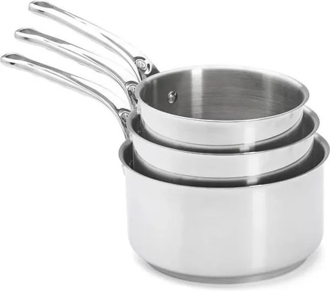 De Buyer 3410.03 - MILADY 3 részes rozsdamentes acél nyeles lábas szett