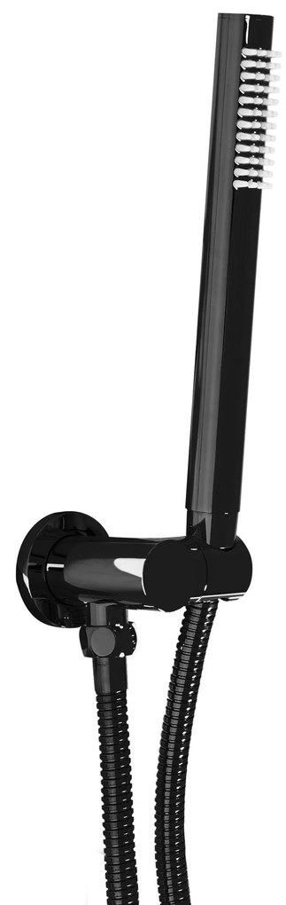 Zuhanyszett rejtett REA Lungo Black Metallic + BOX