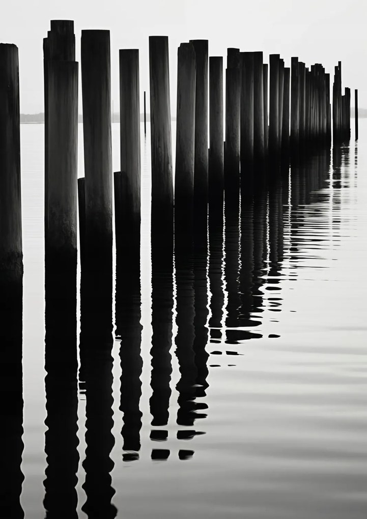 Poszter 59,4x84,1cm Víz és fa ritmus