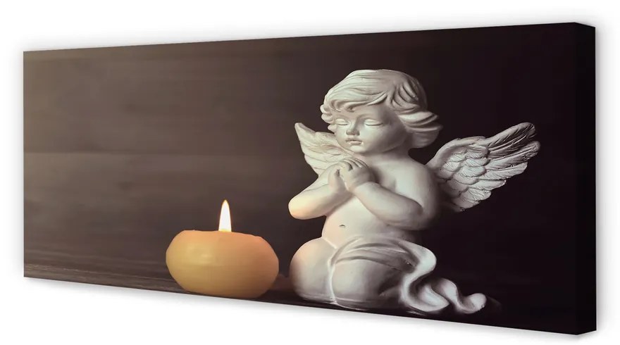 Canvas képek Ima angyal gyertya 100x50 cm