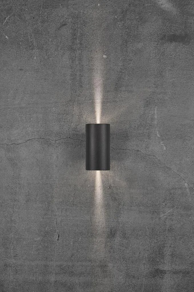 NORDLUX 84971003 ASBOL Modern Kültéri Fali Lámpa Fekete LED IP44