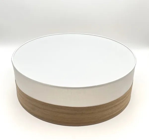 Mennyezeti lámpa SIRJA WOOD 2xE27/15W/230V átm. 45 cm fehér/tölgy