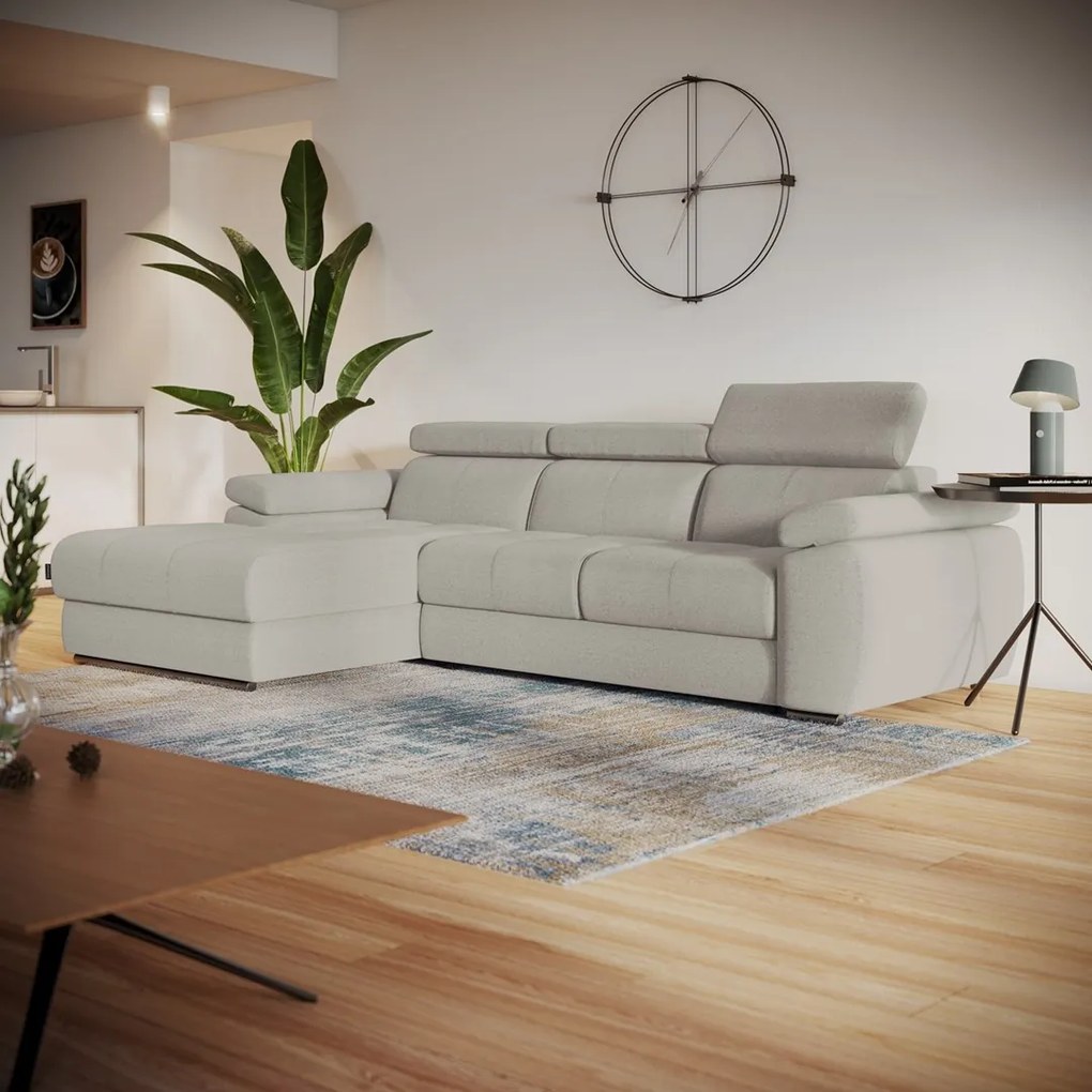 LIDO bézs színű sarok ülőgarnitúra Változat: Bal sarok