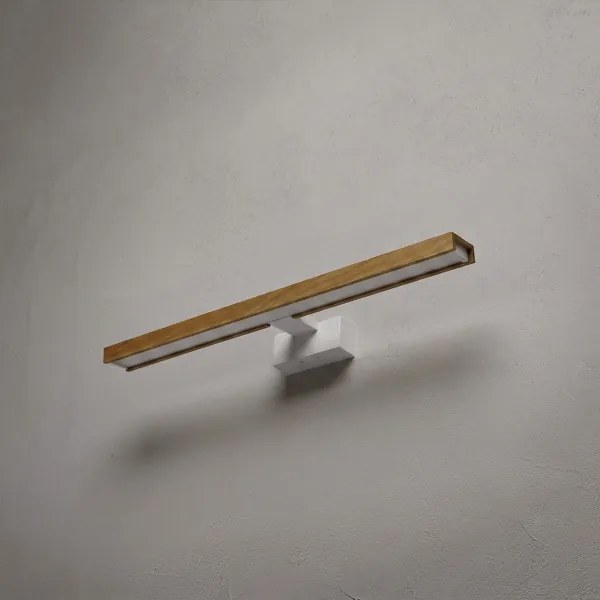 Brilagi - LED fürdőszobai tükörvilágítás 3 az 1-ben WOODY MIRROR LED/12W/230V IP44 fehér/tölgy