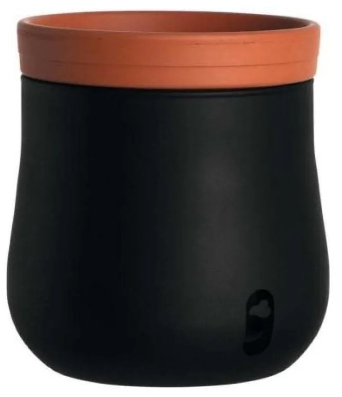 LEONARDO SERRA önitatós fűszernövény kaspó 24cm fekete
