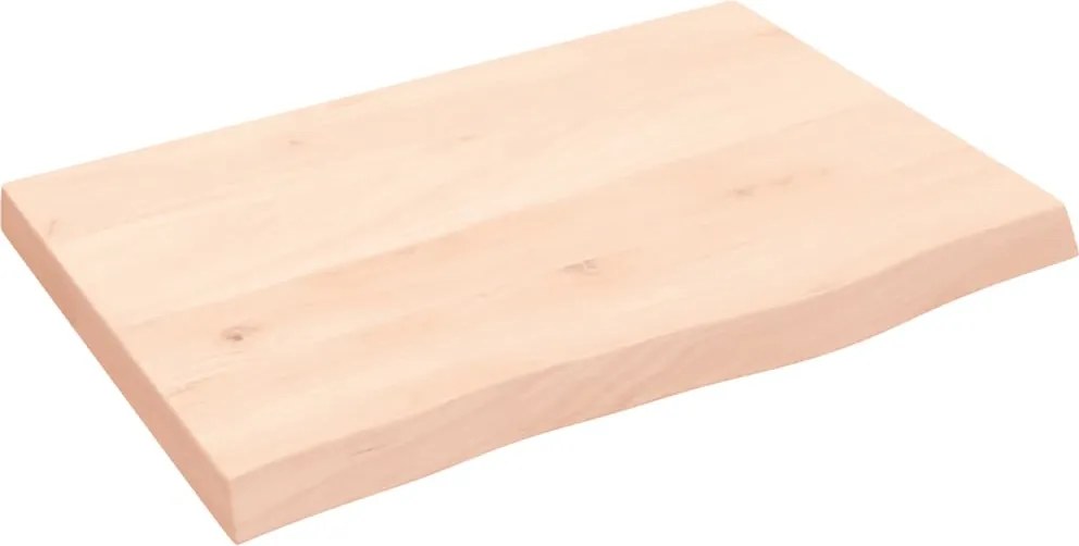 vidaXL kezeletlen tömör tölgyfa asztallap 60x40x(2-4) cm