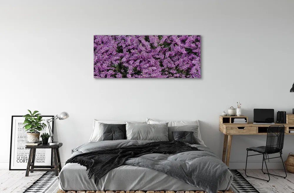 Canvas képek lila virágok 140x70 cm