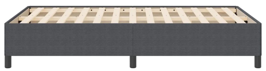 vidaXL Ágykeret Sötétszürke 120 x 190 cm Bársony anyag