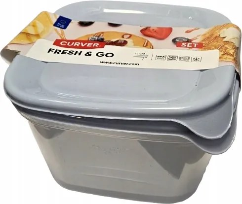Curver Fresh &amp; Go Két tartályos szett 2 x 1,2 l Kék