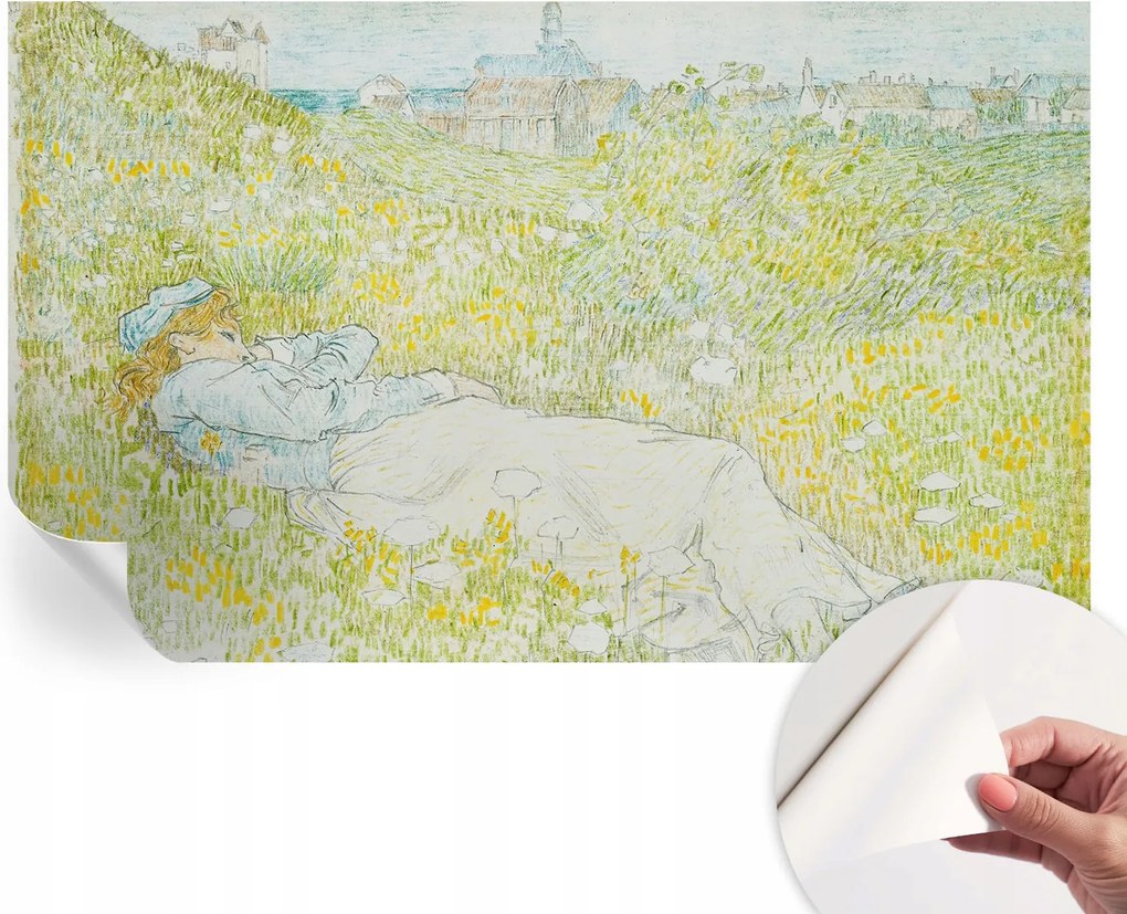 Öntapadós tapéta Fali furnér 3D hatás Tavaszi pihenés 416x254 cm