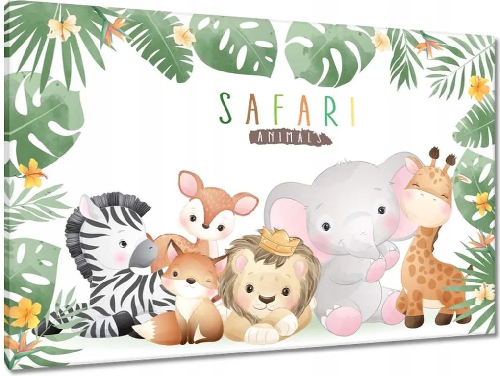Vászonkép 90x60 Aranyos állatok a szafariból