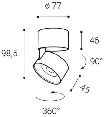 LED2 - LED Spotlámpa KLIP ON LED/11W/230V fehér
