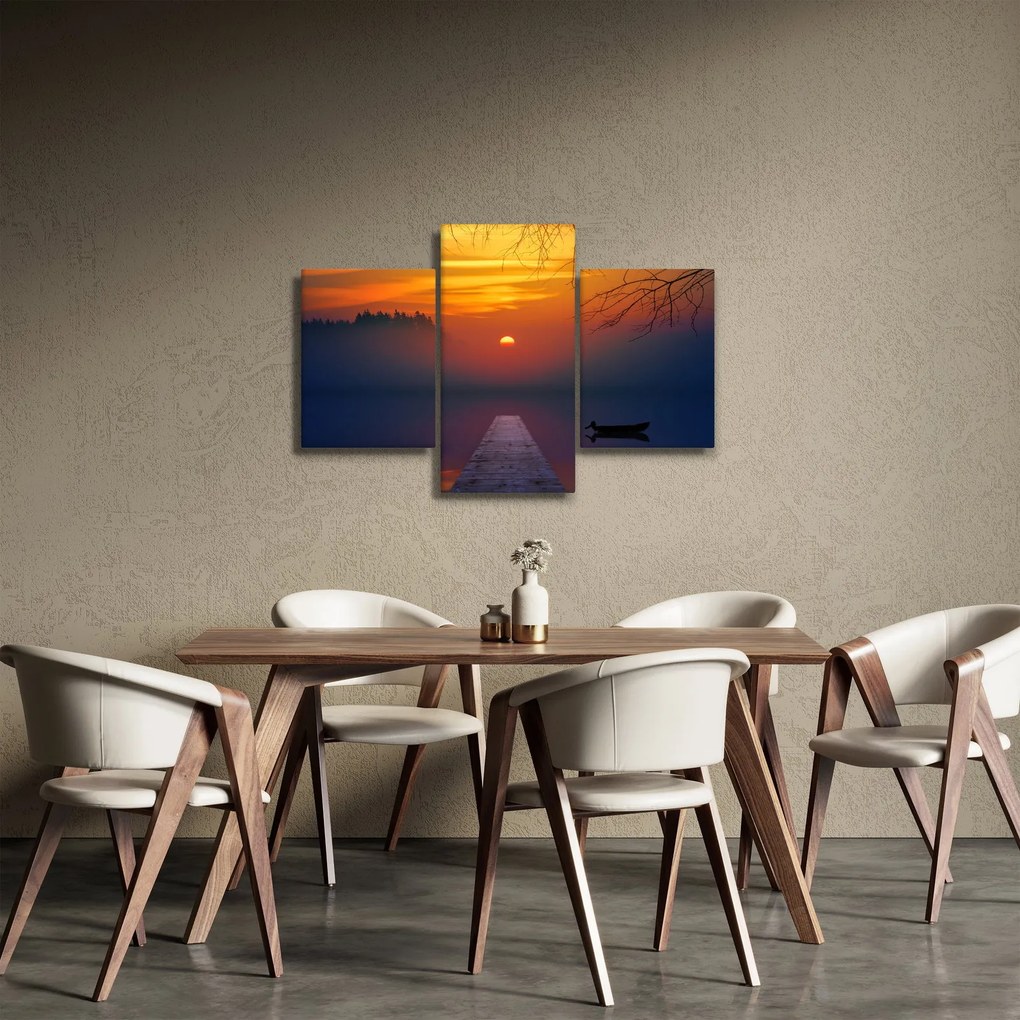 Híd képe naplementekor (90x60 cm)