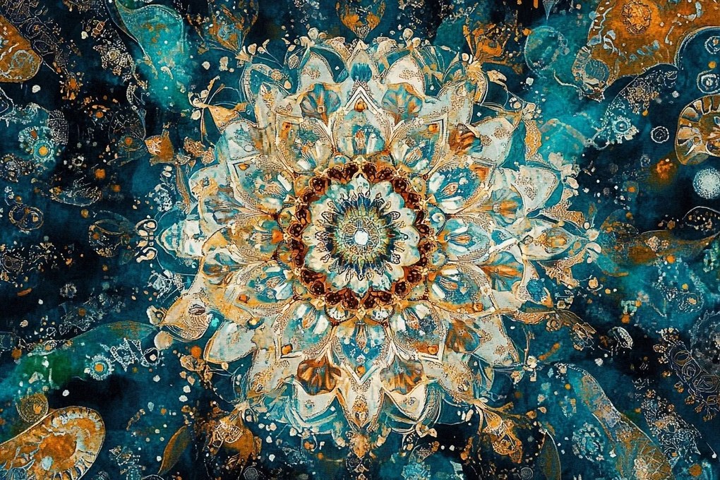 Vászonkép Canvas Grafika Mandala Harmónia Meditáció Zen Boho 60x40