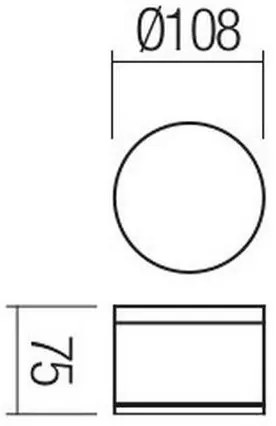 Redo 90107 - AKRON kültéri mennyezeti LED lámpatest LED/9W/230V IP54