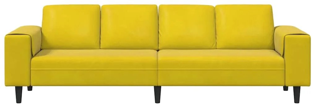 Kanapé Szett Sárga Bársony