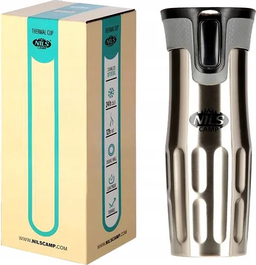 Termosz Bögre Kávéhoz Teához Iskolába Munkahelyre 420ml