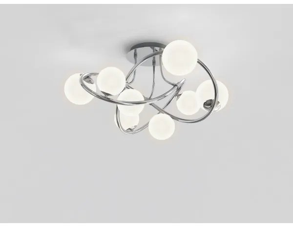 Wofi 9014-807 - LED Felületre szerelhető csillár  NANCY 8xG9/3,5W/230V fényezett króm