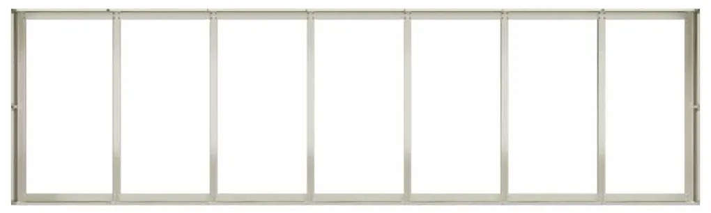 vidaXL fehér acél növénytartó 280x80x40 cm