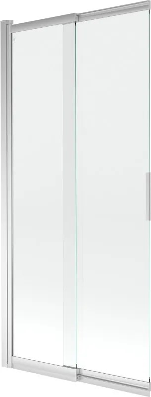 Mexen Fox 2 szárnyú eltolható fürdőkádparaván 85 x 150 cm, átlátszó, króm - 891-085-002-01-00