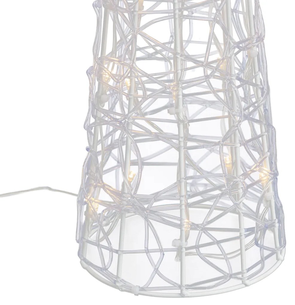 Karácsonyfa átlátszó 60cm LED-del IP44 - Coni