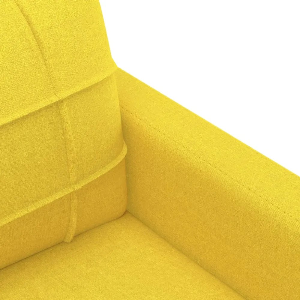 világossárga szövet kanapéfotel 60 cm