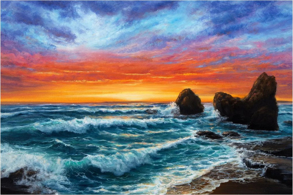 Kép - naplemente (90x60 cm)