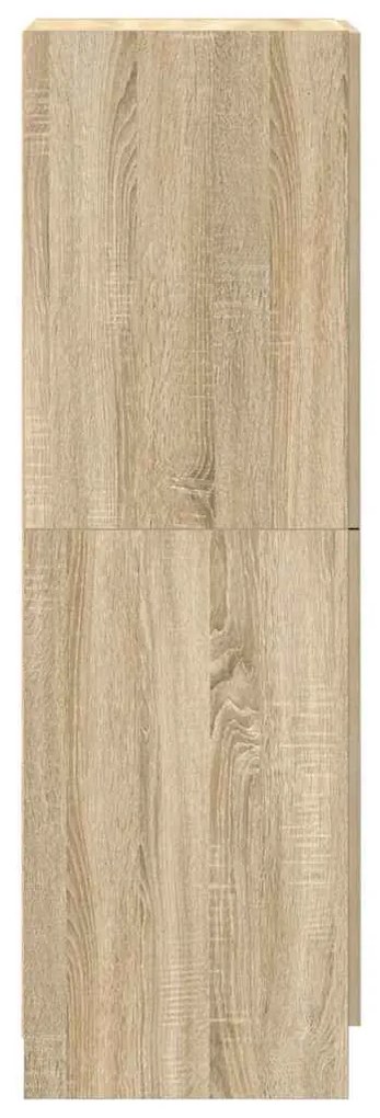 vidaXL sonoma tölgy színű szerelt fa konyhaszekrény 38x41,5x131,5 cm
