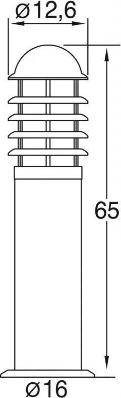 NOVOLUX 177A-G05X1A-30 LEVENCHE Modern Kültéri Állólámpa Fehér, Ezüst E27 IP44