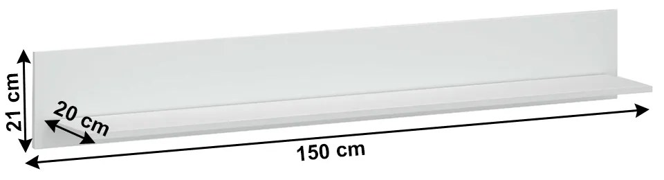 Polc Lafer 150 (fehér). 1034092
