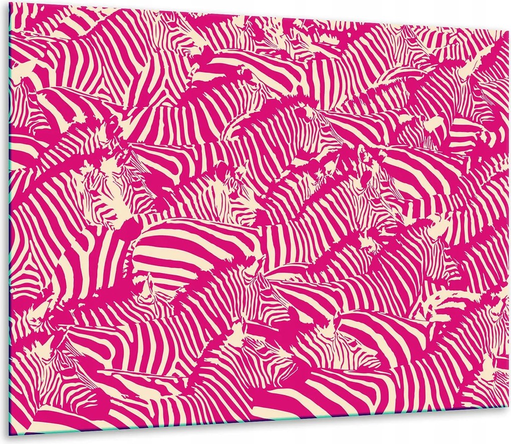 7in1 Üveg Tűzhelyvédő Főzőlap 60x52 Zebra