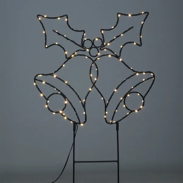 Brilagi - LED kültéri karácsonyi dekoráció LED/3xAA IP44 55x32 cm csengők
