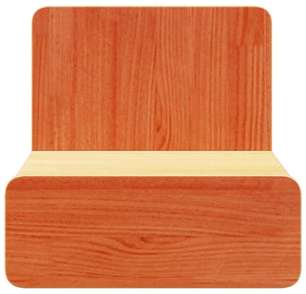 Éjjeli asztal 2 pcs Viaszbarna 44 x 32.5 x 40 cm Tömör fenyőfa