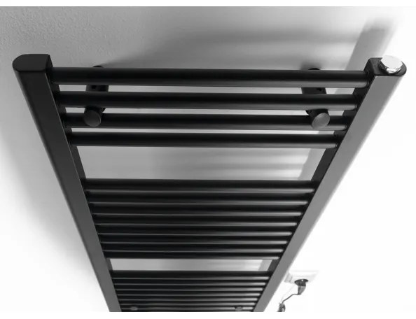 Aqualine - Fürdőszobai elektromos radiátor DIRECT-E 300W/230V 96 cm matt fekete