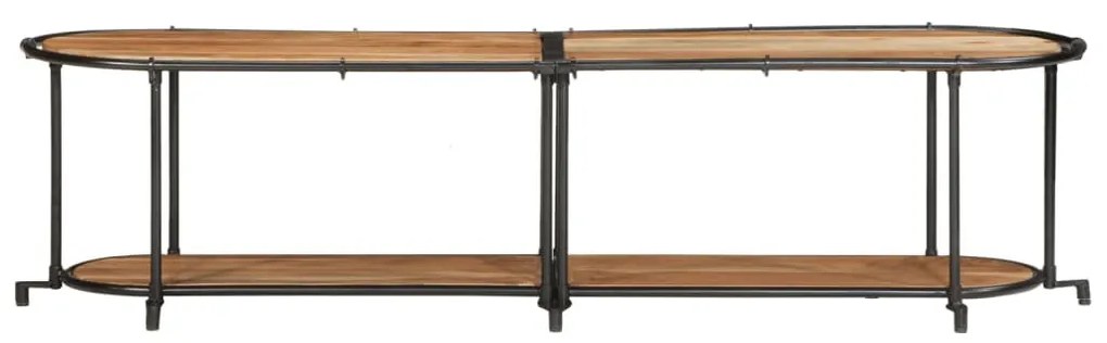 tömör akácfa TV-szekrény 160 x 42 x 40 cm