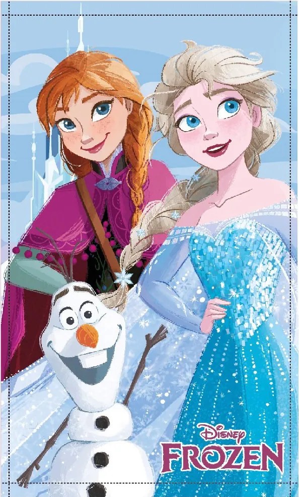 Disney Jégvarázs Friends Forever kéztörlő, arctörlő, törölköző 30x50cm
