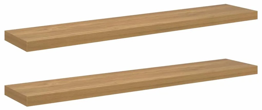 Falpolc Falra szerelhető 2 pcs Barna 120 x 23,5 x 4 cm Faanyag