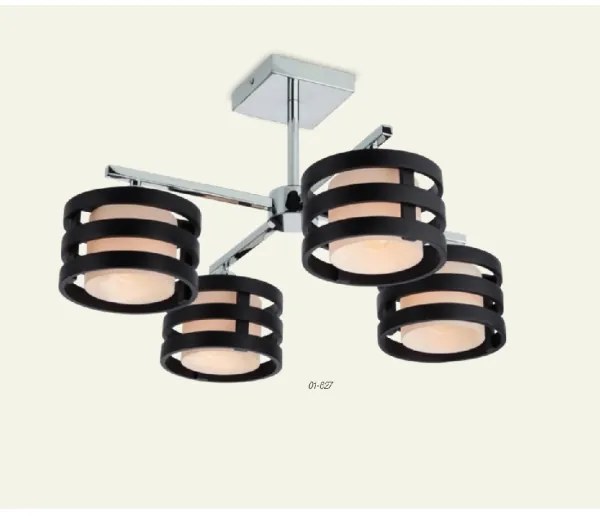 Redo 01-627 - KIM rúdra szerelt csillár 4xE14/28W/230V fényes króm/fekete