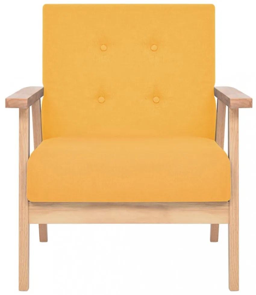 sárga szövet karosszék