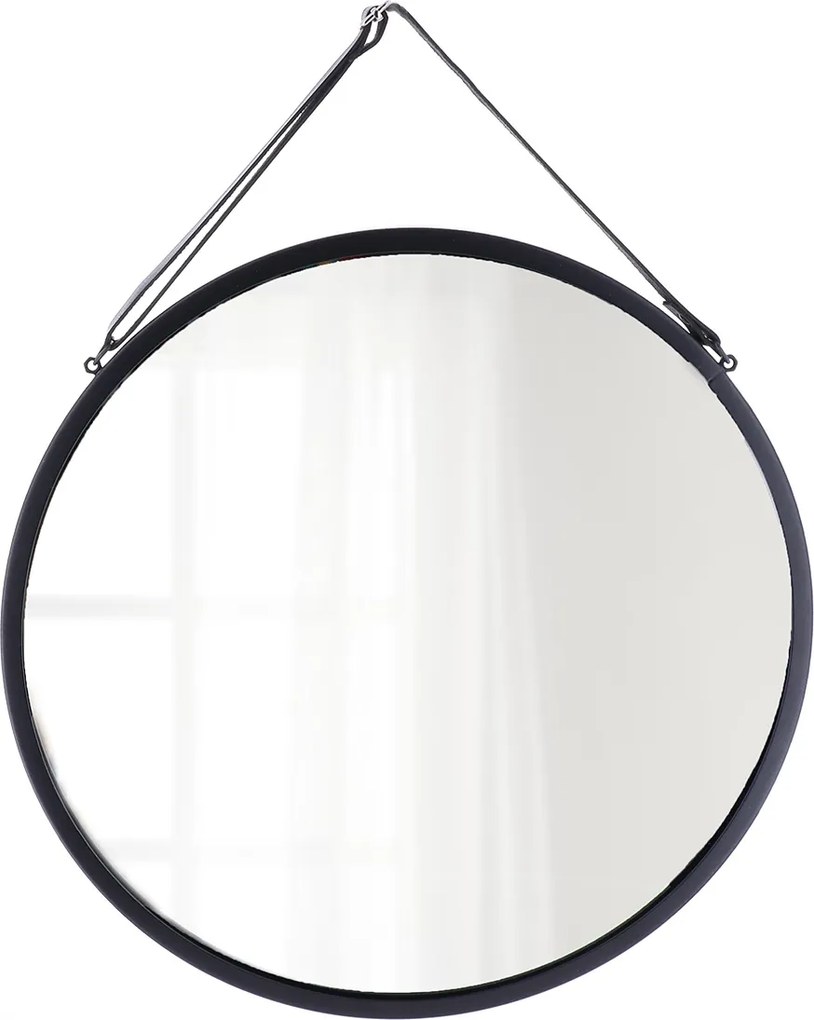 Függő tükör kerek 38 cm Anes fekete nappali hálószoba előszobába